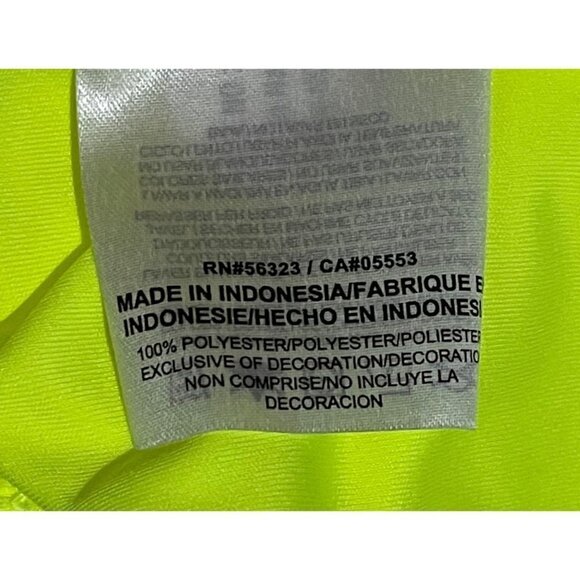 NWT Nike Women's Dri-fit Illinois State Redbirds V-Neck Tee Neon Yellow M - Picture 4 of 6